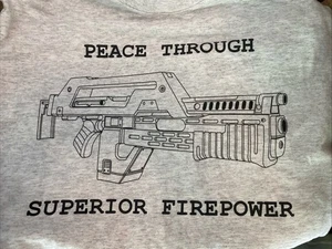 Camiseta De Colección Aliens Superior Firepower Colonial Marines Sega Caja de cambios Logo L - Imagen 1 de 7