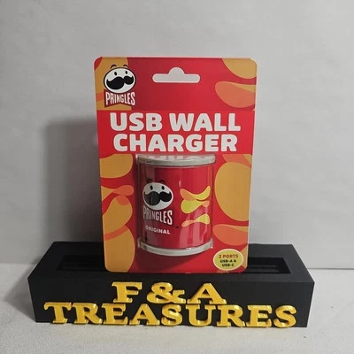 Новое настенное зарядное устройство Pringles Chips 2 порта 2,1 А USB USB USB-A и USB-C - Изображение 1 из 2