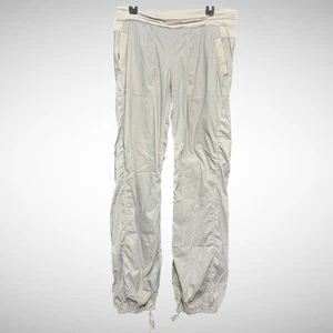 Lululemon Pants Womens XL Pants Gym Sweats Joggers Solid Gray Beige Pockets Work - Picture 1 of 8