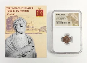 AD 360-363 AE4 (BI Nummus) - Julian II, House of Constantine Ancient Coin - NGC - Picture 1 of 5