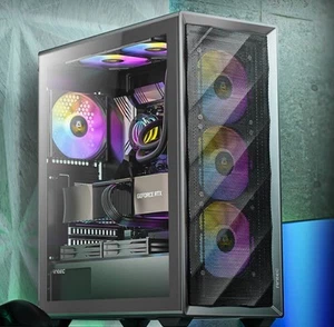 Antec AX85 ARGB ATX,mATX, 4x ARGB, 360mm Radiator Front, GPU 340mm. Mid-Tower G - Picture 1 of 1