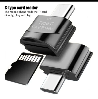 USB-C Lettore Di Micro SD TF OTG Per Telefono E Pc Univ. Colori Oro Rosa e Nero - Immagine 1 di 4