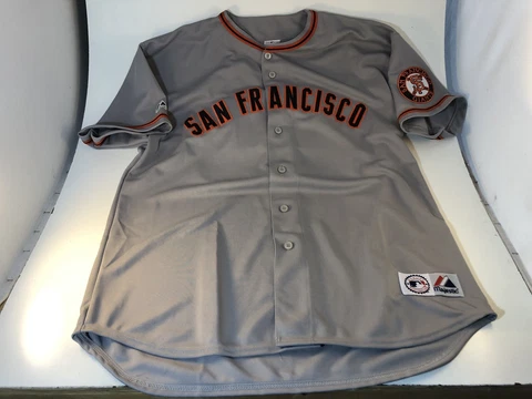 Majestic MLB Genuine BARRY BONDS #25 San Francisco Giants Jersey Sz XL USA Made Cover