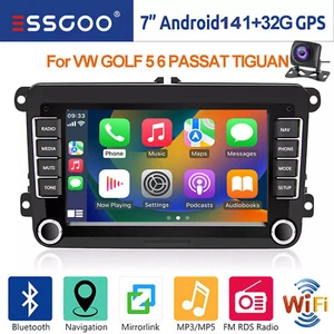 For VW Volkswagen Jetta Passat 7" Android 14 Car Stereo Radio BT GPS Carplay+AHD - Picture 1 of 13