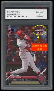 TARJETA DE NOVATO JORDAN WALKER 2023 TOPPS AHORA 1ER GRADO 10 DÍAS DE APERTURA #7 CARDENALES - Imagen 1 de 1