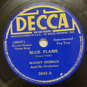 Record 78 RPM Woody Herman Blue Flame/Fur Trappers Ball Decca  - Bild 1 von 4