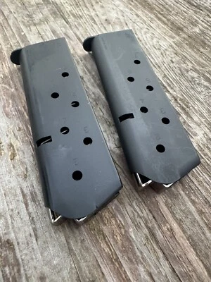 MEC-GAR TWO PACK (2) Mecgar Italy 1911 Magazines 7rd 45 ACP Mag
