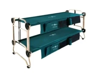 Disc-o-Bed XL Cam-o-Bunk Benchable Double Cot W/Organizers