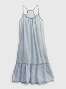 NWT Gap Girls Dress denim chambray Midi you pick size - Picture 1 of 1