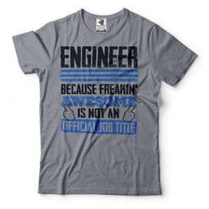 Engineer T-shirt Funny Tee Shirt Men's Gray T-shirt - Picture 1 of 2