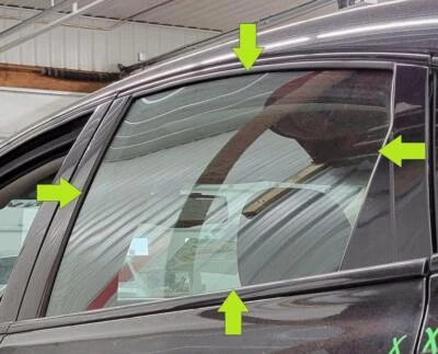 2013-2016 DODGE DART LEFT DRIVER REAR DOOR GLASS WINDOW - Image 1 of 4