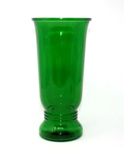 Vintage MCM NAPCO Cleveland OH Forest Green Ribbed Column Vase - Picture 1 of 4