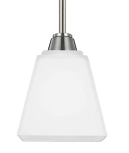 Generation Lighting, Parkfield 1Light Mini Pendant Brushed Nickel, 6113001-962 - Picture 1 of 4