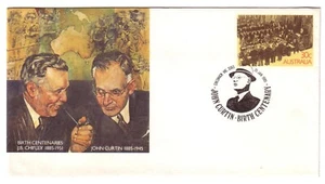 1985 APM15790 Pict.PMK Chifley & Curtin Birth Centenaries "CRESWICK" on PSE - Picture 1 of 2