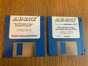 AMI-BACK BACKUP PROGRAM PROGRAM AMIGA 3.5" INCH FLOPPY(S) TESTED NEAR MINT - Picture 1 of 2