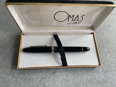OMAS OGIVA EXTRA COTTON RESIN BLACK FOUNTAIN PEN - Bild 1 von 4