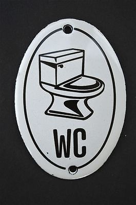 Vintage 1970's Style Classic Small WC Door Plaque Enamel Metal Door Sign • 8.39$