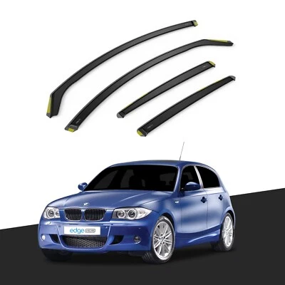 BMW 1 Series E87 2004-2011 5 Door Hatchback Wind Deflectors 4pc Tinted - Image 1 of 4
