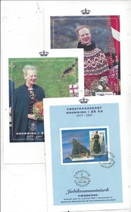 Denmark, Faroes, Greenland 1997 Commemorative Panels for Queen - Picture 1 of 2