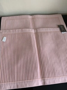 2 American Placemats Soft Pink Pin-tucked Design from ‘JC Penny’ New York NWT - Picture 1 of 4
