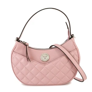 VERSACE Medusa Quilted Hobo Hand Shoulder Bag Leather Pink 1011782 90268151 - Picture 1 of 10