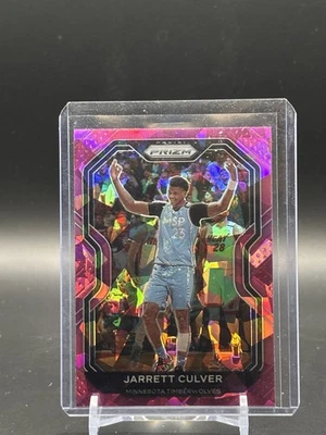 Jarrett Culver 2020 Panini Prizm Pink Ice #238 Minnesota Timberwolves NM - Image 1 of 2