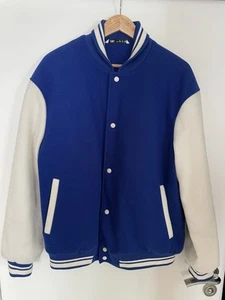Zara Collegejacke XL blau weiß - Bild 1 von 2