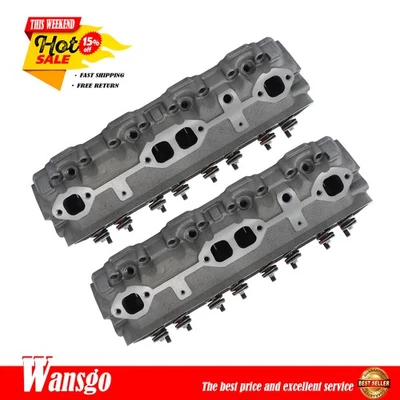 For Chevrolet C2500/C3500 1996-00 Pair Complete Cylinder Head 5.7L OHV VORTEC Foto 1 de 4