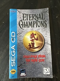 Sega CD Manual Only Eternal Champions W/Reg Card