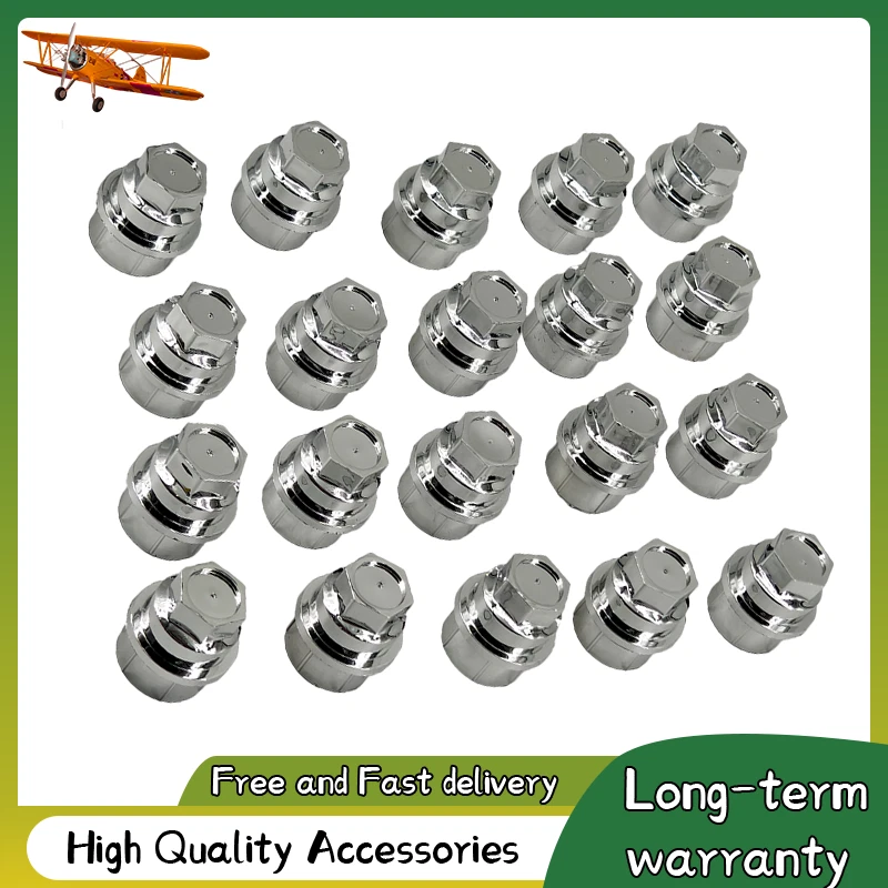 20pcs Fit For CHEVY GMC SILVERADO 1500 2500  TRUCK CHROME LUG NUT COVERS CAPS Foto 1 de 4