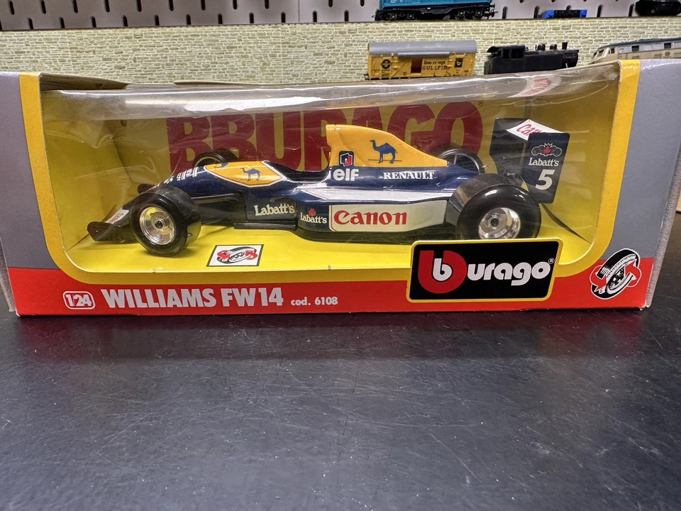 Williams FW14 Burago 1/24 Nuova - Immagine 1 di 4