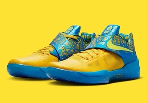 Nike Mens Size 11 Zoom KD 4 Scoring Title 2025 Blue Lemon Twist FZ5916-400 - Picture 1 of 6