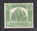 M14853 Malaysia-Federated Malay States 1907 Sg48 - $1 Grey Green & Green