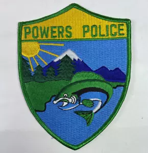 Powers Police Oregon O Pesce Salmone Trota Patch A7 - Foto 1 di 2