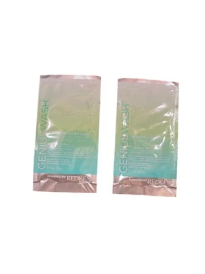 Paquete de muestra de acondicionador limpiador de lavado Redken Genius 0,5 oz ideal para viajar Foto 1 de 2