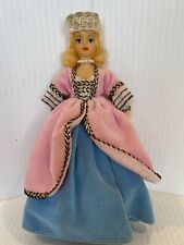 Vintage Rexard Doll In English Costume Measures 7.75” Comes With Plastic Dome