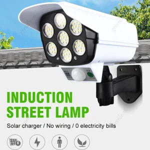 77 LED Motion Solar Sensor Light Remote Outdoor Security Garden Yard Flood Lamp - Picture 1 of 11