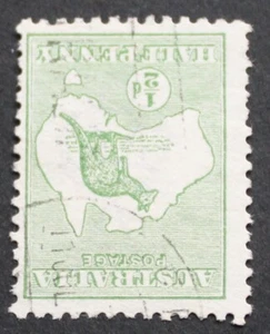 Australia 1913 Halfpenny Kangaroo inverted watermark SG 1bw used - Picture 1 of 1