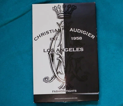 Medias Christian Audiger Sexy Negras Hasta el Muslo Moda Pequeñas Florales Foto 1 de 3