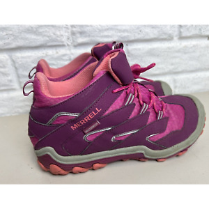 Merrell Chameleon 7 Girl's Waterproof Hiking Boots Berry Pink Size 4.5m