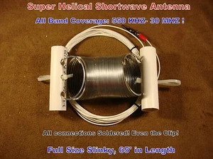 SUPER HELICAL I, SW-MW ANTENNA! All Band! Stretch & Play! LISTEN TO THE WORLD! - Zdjęcie 1 z 4