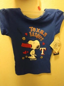 MLB Texas Rangers Snoopy T-Shirt Size 3T - Picture 1 of 2