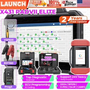 LAUNCH X431 PAD VII Pad7 Pro Car Diagnostic Scanner J2534 Key Programming Coding - Picture 1 of 22