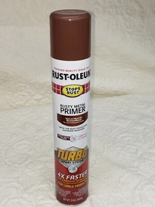 Rust-Oleum  Turbo Paint Brown Primer Stops Rust Rusty Metal Primer 24 oz - Picture 1 of 1