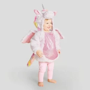 Plush Hooded Pullover Pink Unicorn Baby Halloween Costume - 6-12 Months #C81 - Picture 1 of 4
