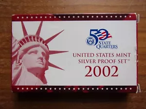 2002 US Mint State Quarters Silver Proof Set Silver Investment - Picture 1 of 3