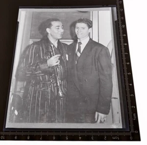 Comedian JERRY LEWIS & LOUIS PRIMA Musician Celebrity Vintage Photo NEGATIVE - Picture 1 of 3