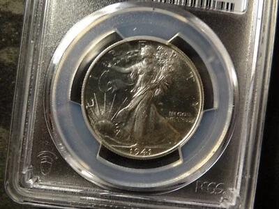 1941 PCGS PR66 Proof Brilliant Walking Liberty Half Dollar Brilliant SLABZ - Image 1 of 4
