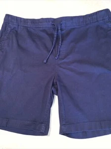 ONIA MENS DEEP NAVY 100% COTTON DRAWSTRING SHORTS SIZE XL $85 - Picture 1 of 8