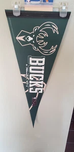 MILWAUKEE BUCKS NBA FELT PENNANT WITH HOLDER 4/18/22 - Picture 1 of 2